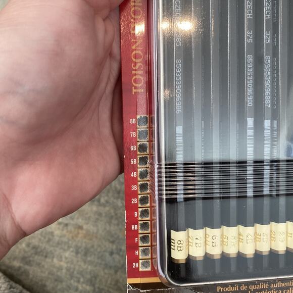 Koh-i-noor 8B-2H Drawing Artist Pencil Set with Tin Case 12 Pack - Picture 4 of 7